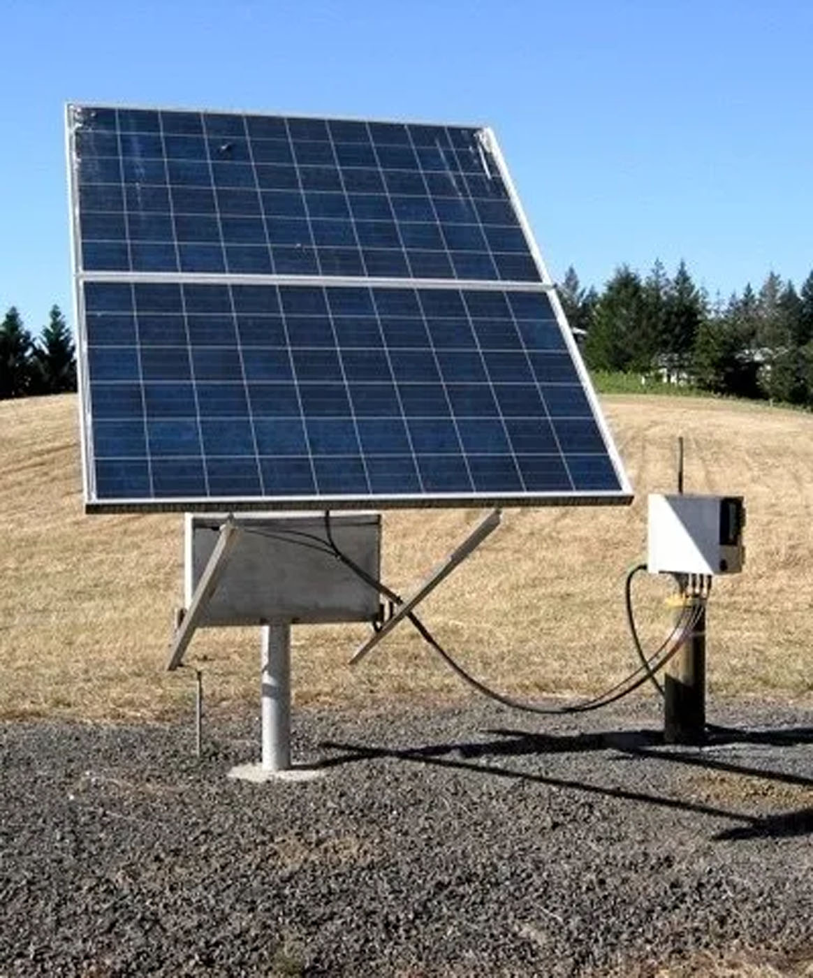A Amber Water Pros truck preparing to install an off-grid water pump.