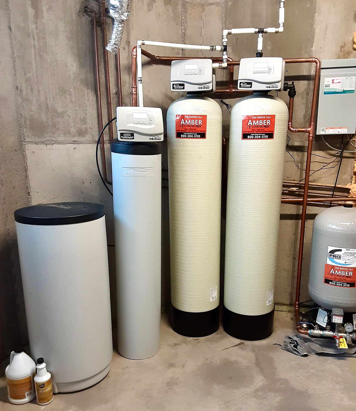 Amber Water Pros Water Softener System in Upstate NY & NE PA